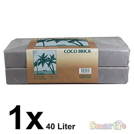 Canna Canna Coco Brick 40l Expandable Natural Plant Medium Soil Substrate, 40 Liter Expanded - 8 Liter Dry, Reusable (Best Soil Substrate For Planted Aquarium)