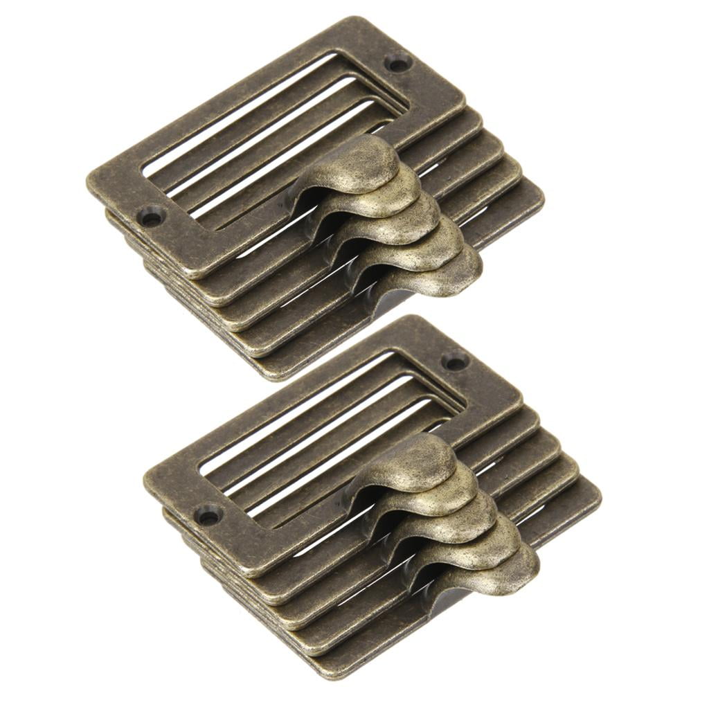 Dualoai 20Pcs Antique Brass Door Cabinet Knob Wardrobe Cupboard Drawer Pulls Handle