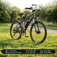 thumbnail image 6 of Electric Mountain Bike for Adults, 26" E-Bike with Shimano 7-Speed Gears,750W Peak,36V Battery, Twist Throttle & Pedal Assist, 6 of 7