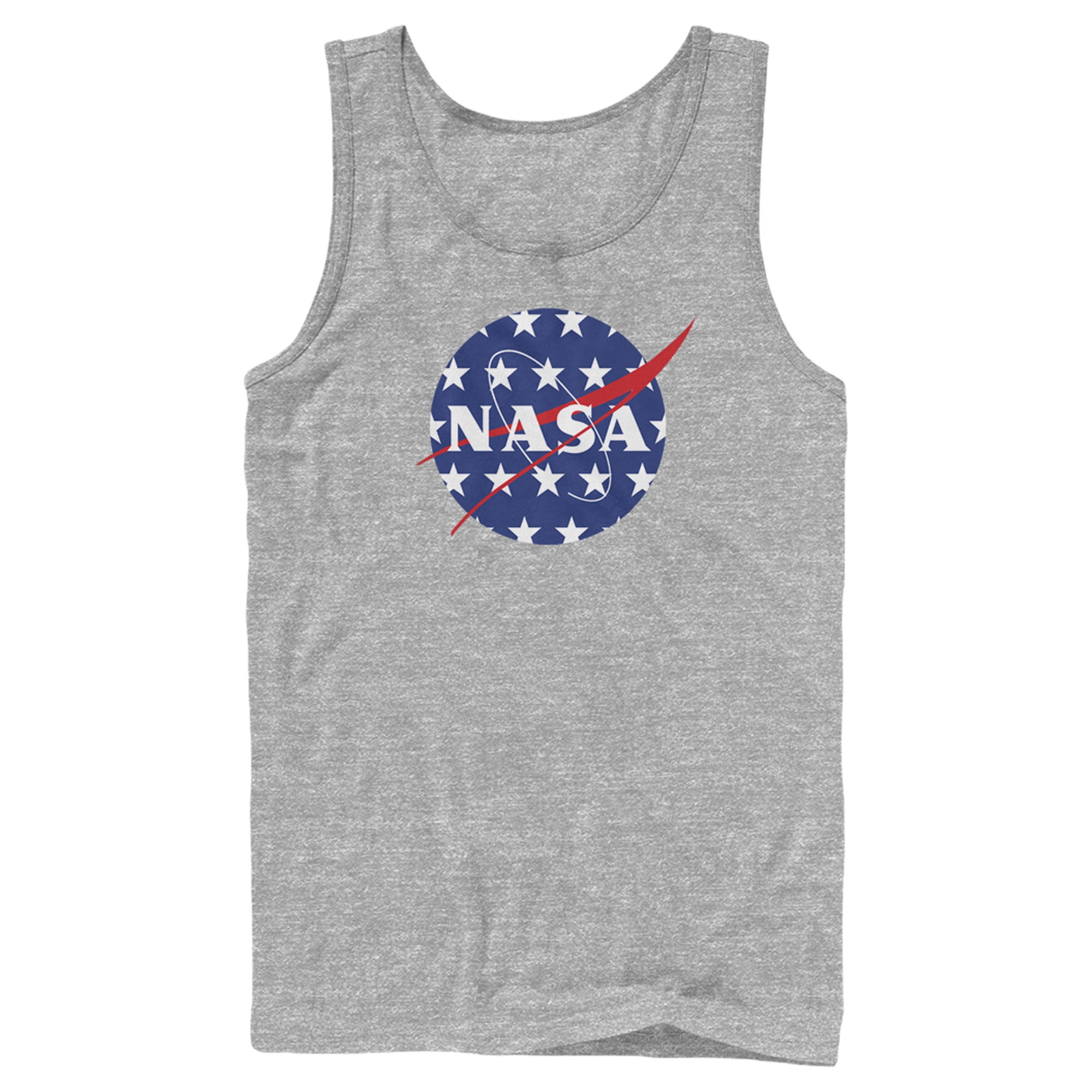 boom ugentlig Biprodukt Men's NASA American Flag Large Stars Logo Tank Top Athletic Heather Medium  - Walmart.com