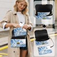 thumbnail image 4 of Pzuqiu Blue Cat Women Leather Crossbody Bag Lightness Craftsmanship Quilted Crossbody Purse for Women with Chain Strap Functional Fashion for Party and Special Occasions, 4 of 7