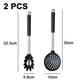 thumbnail image 2 of 2 uds utensilios de cocina antiadherentes con mango de acero inoxidable, herramientas de cocina resistentes al calor sin BPA, 2 of 5