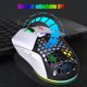 thumbnail image 5 of Indicador óptico Irfora HXSJ X300 RGB Ratón para juegos Retroiluminado con cable Ergonómico Ratón programable de 6 botones con grabación de macros y juego de velocidad de rueda 7200 DPI para PC con Wi Irfora Indicador óptico, 5 of 7