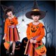 thumbnail image 2 of Ropa de Halloween para niñas pequeñas, disfraz, vestido de fiesta y sombrero, 2 of 9