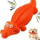 thumbnail image 1 of Juguetes interactivos de cocodrilo de goma duraderos y chirriantes, juguetes de entrenamiento para masticar, anillos de dentición, regalos para perros, 1 of 5