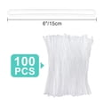 thumbnail image 3 of SBYURE 100 Pack Clear Plastic Luggage Loop Straps,Worm Loops for Luggage Tags,Plastic Name Tag Loop for Identification Cards ID,6 inch, 3 of 9