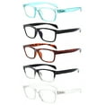thumbnail image 5 of Kerecsen 5 Pack Reading Glasses for Women Men Blue Light Blocking Rectangular Reader+150, 5 of 7