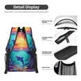 thumbnail image 4 of Disketp Hawaiian Island Dolphin Backpack - Comfortable Daypack with The right laptop for you Spacious Main Compartment & other poket - {designName} print, 4 of 6
