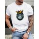 thumbnail image 1 of Camisetas de estilo urbano para hombre, con estampado gráfico, cuello redondo elástico y manga corta, diseño de "orangután", para verano, para adultos, hombres, mujeres, adolescentes, jóvenes y tiempo, 1 of 5