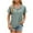 Green, variant on Womens Blouse up to 50% Off Fluffy Cotton Blend Retro Tshirts V-Neck Casual Short Sleeve T-shirt Ultra Soft Ladies Shirts Loose Fit Elegant Tops Tshirt Summer-Beach Comfy Solid Blouse Tee W