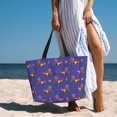 thumbnail image 6 of Pofeuu Labrador Retriever Dog Print Beach Bag,Waterproof Sandproof Beach Tote Bag, Large Capacity Foldable Beach Bags for Women, 6 of 7