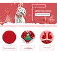 thumbnail image 3 of Disfraz navideño para mascotas, otoño e invierno, con astas de reno, gorro desmontable y bufanda, disfraz navideño para fiesta de festival de Navidad, 3 of 9