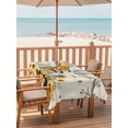 thumbnail image 2 of Outdoor Tablecloth with Umbrella Hole for Patio/Picnic/Party/Camping, Gnomes Sunflower Waterproof Table Cloth Rectangle Table Cover Washable, Bees Branches Floral Elegant Pastoral (60"x 102"), 2 of 8