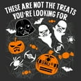 thumbnail image 2 of Men's Star Wars Halloween Not the Treats  Graphic Tee Charcoal 3X Large, 2 of 5