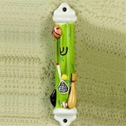 Judaica CERAMIC-SPORTS-MEZUZAH 6'' Ceramic Sports Mezuzah