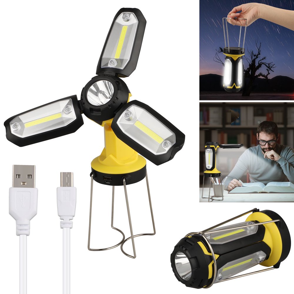 Super Bright 270LM USB Rechargeable LED Camping Lantern, TSV 8 Light