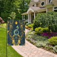 thumbnail image 2 of Yayeee Garden Flag 28"x40" Double Sided Outdoor Yard Lawn Holiday Decorations, Green Celestial Serpent, 2 of 6