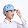 thumbnail image 1 of Gorro de trabajo transpirable para taller, gorro de chef para cocina, gorro higiénico para camareros, gorro antipolvo para repostería para hombres y mujeres, 1 of 2