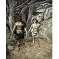 thumbnail image 2 of Tissot, James 12x14 Black Ornate Wood Framed with Double Matting Museum Art Print Titled - Cain Leadeth Abel To Death, 2 of 4