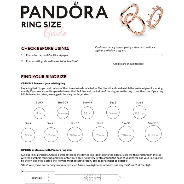 Ring Sizing Chart - Ring Size Guide - ETRNL