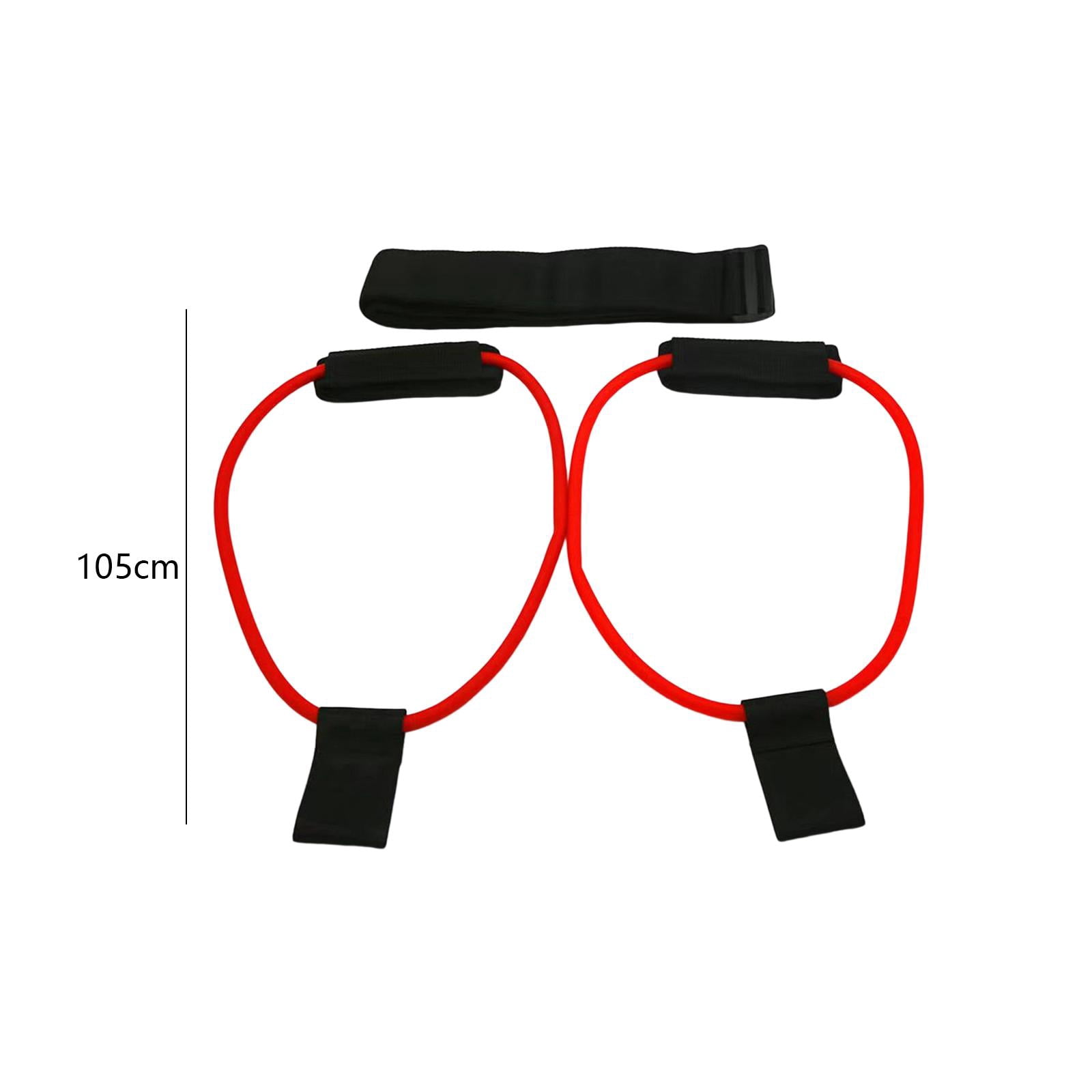 DimyFew Booty Belt, Resistance Bands Fitness Bootie Belt Women Leg Trainer Workout Bands Red 30 Lbs