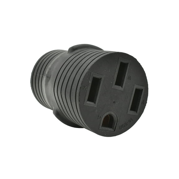 Superior Electric RVA1587 30 Amp Male NEMA TT-30P to 50 Amp Female NEMA 14-50R Adapter Plug for RV