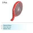 thumbnail image 3 of 3 Pcs Resin Rhinestones Trim 3 Yards Self Adhesive Red Diamond Ribbons Rhinestone Strips Tape, 3 of 7