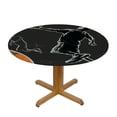 thumbnail image 3 of PIKWEEK Round Vinyl Fitted Tablecloth with Flannel Backing Elastic Table Cloth Waterproof Oil-Proof Plastic Table Cover Basketball Game Round Tablecloth, 3 of 7
