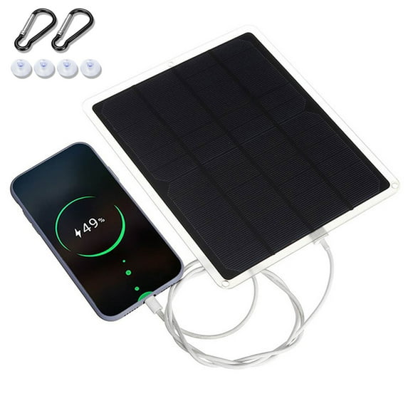 Chargeur de Batterie de Voiture à Panneau Solaire Mainteneur de Batterie Solaire Portable