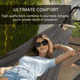 thumbnail image 7 of Yacona Hammock with Stand for Outside, Heavy Duty Steel Hammocks with Pillow for Backyard, Porch, Patio, Garden, Gray, 7 of 7