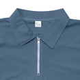 thumbnail image 4 of Afdoent Men's Polo Shirts Male Fashion Summer Corduroy Half Zip Lapel Short Sleeve Casual Bussiness, 4 of 7