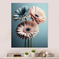 thumbnail image 2 of Designart Orange Gerbera Hyperrealistic Flowers Canvas Wall Art, 2 of 5