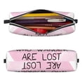 thumbnail image 2 of Haiem Not All Those Who Wander Are Lost Print Leather Pencil Case Art Supplies Case Zipper Pencil Pouch Stationery Storage Pencil Bag, 2 of 7