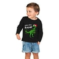 thumbnail image 3 of Tstars Boys Unisex Christmas Shirts Gift for Kids Jingle Bell Rawr T Rex Santa Kids Family Holiday Shirts Xmas Party Christmas Gifts for Boy Toddler Kids Birthday Gift Long Sleeve T Shirt, 3 of 5