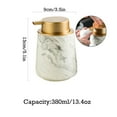 thumbnail image 5 of Qeeadeea Marble Ceramic Foaming Soap Dispenser, Foam Soap Dispenser With Gold Pump, Hand Foaming Dispenser, For Barthroom Kitchen-grey-380ml/13.4oz, 5 of 7