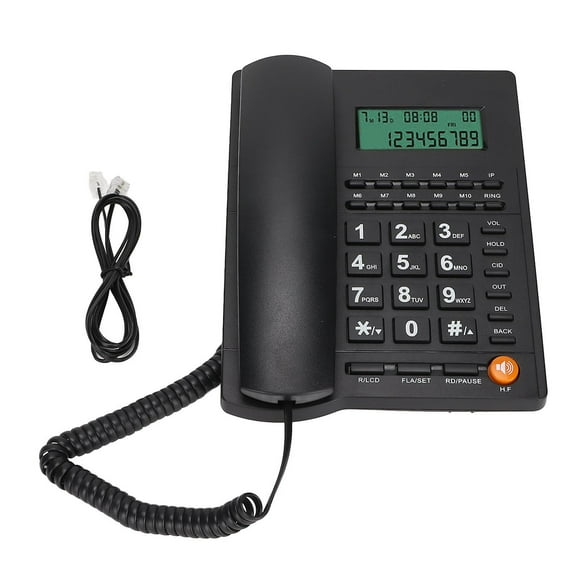 Corded Phone, Hands-Free Calling, Desktop Landline Phone for Home, Office, Hotel