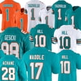 thumbnail image 2 of Tyreek Hill Dan Marino Tua Tagovailoa Jason Taylor Jaylen Waddle Devon Achane Jevon Holland Jalen Ramsey Larry Csonka Zach Thomas Andrew Van Ginkel Football jerseys, 2 of 7