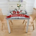 thumbnail image 3 of BANET 50th Birthday Tablecloth, in Old Fashioned Design, Dining Room Kitchen Rectangular Table Cover White, 3 of 7