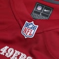 thumbnail image 4 of Men's Nike Jon Weeks  Scarlet San Francisco 49ers Team Game Jersey, 4 of 6