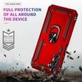 thumbnail image 2 of Xhy Samsung Galaxy A25 5G Case with Screen Protector and Magnetic Ring Mount Kickstand Military Grade Full Body Double Layer Drop Protection Rugged Durable Detachable for Galaxy A25 5G Phone - Red, 2 of 7