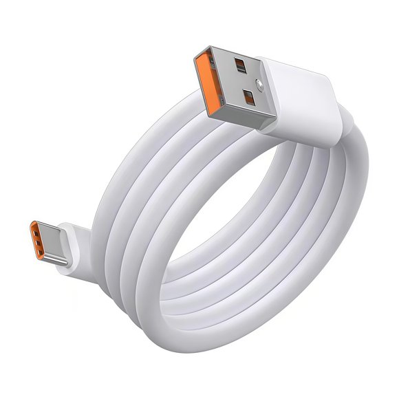 Cable de carga tipo C de 1/1,5/2 m, 7 A, 100 W, USB-A a USB-C, carga rápida, cable de datos de PVC para teléfono móvil y tableta, accesorios para teléfono