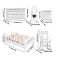 thumbnail image 3 of Miniature Bedroom Furniture Collection Wooden Doll House Accessory Model Figurine Decorative Accessory for Kids Roleplay, 3 of 8