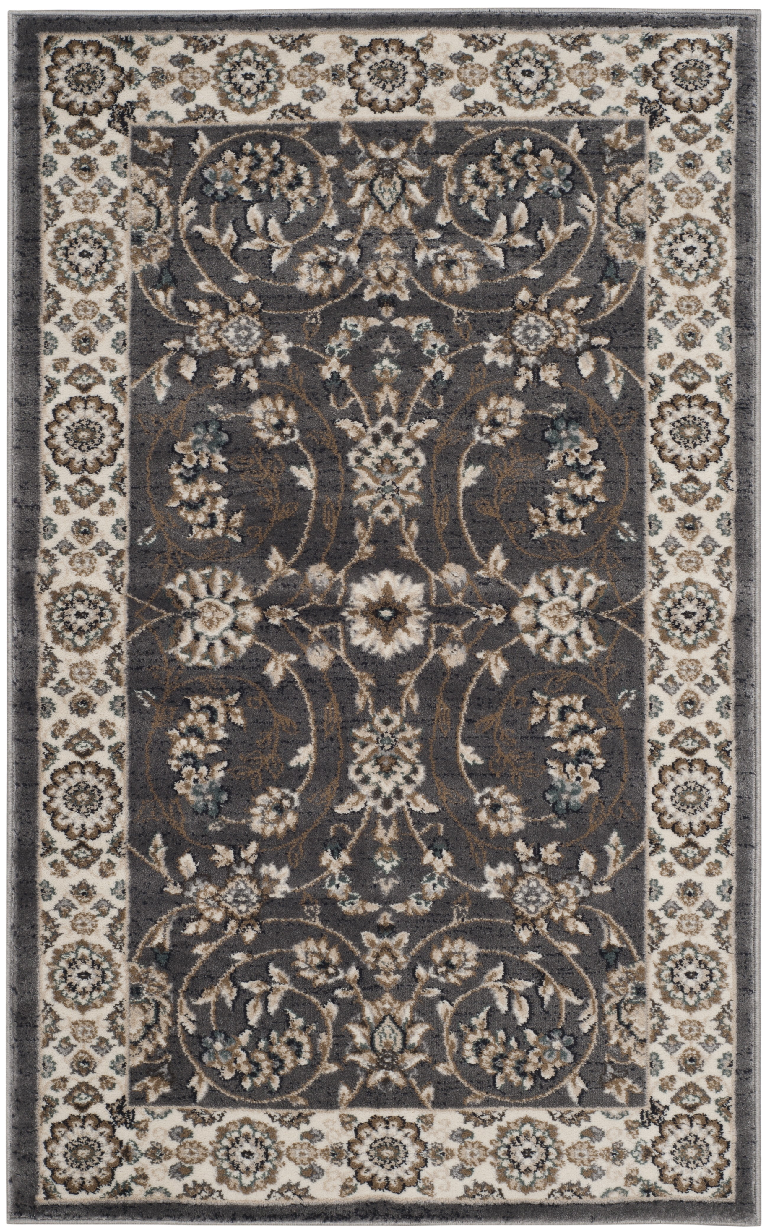 Safavieh Lyndhurst Janel Floral Area Rug, Gray/Cream, 2' x 3'