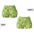 thumbnail image 4 of KLL Guinea Pigs Pattern Workout Shorts for Women Scrunch Short Gym Yoga Running Sport Active Exercise Fitness Shorts, 4 of 8