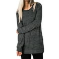 thumbnail image 6 of TEMOFON Relaxed Fit Long Sleeve for Womens Tunic Top with Pockets Soft Knit Pullover Sweater Black Color, 6 of 6
