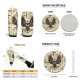 thumbnail image 6 of Yuyamidu Eagle Car Seat Covers Full Set of 15 Soft Car Carpet Mats Steering Wheel Cover Seat Belt Covers Cup Coasters Gear Shift Cover Hand Brake Cover, 6 of 6