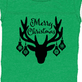 thumbnail image 4 of Inktastic Merry Christmas Reindeer Antlers with Ornaments Boys or Girls Baby Bodysuit, 4 of 5