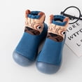 thumbnail image 4 of Siilsaa Baby Sneaker Baby Boys Girls Walking Shoes Cozy Fleece Booties Slipper Sock Shoes BU1,15-18 Months, 4 of 5