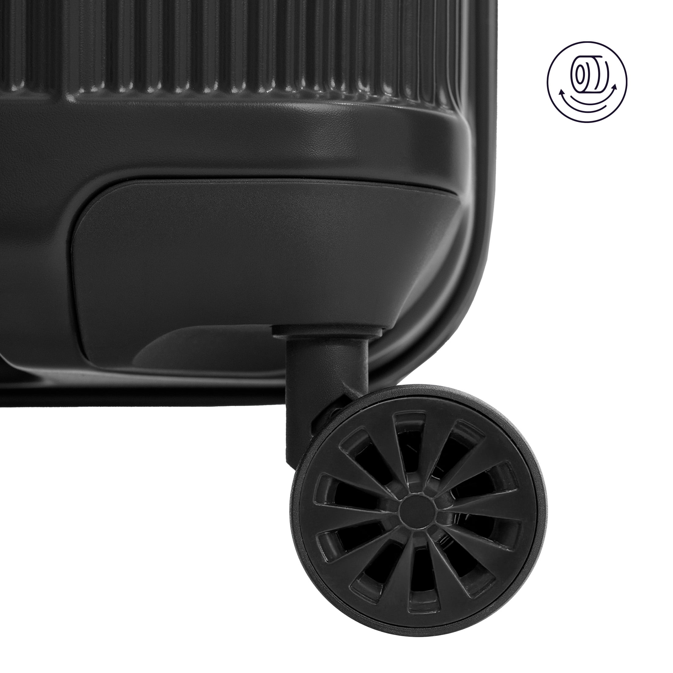 iFLY Rise 28" Expandable Hardside Large Checked Spinner Luggage, Black