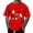 Red, variant on Halloween Graphic Tennis T Shirt Holiday Themed Print Tee Casual Wear For Men Daily Outfit